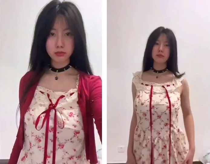 Em chân dài bím khít không lông